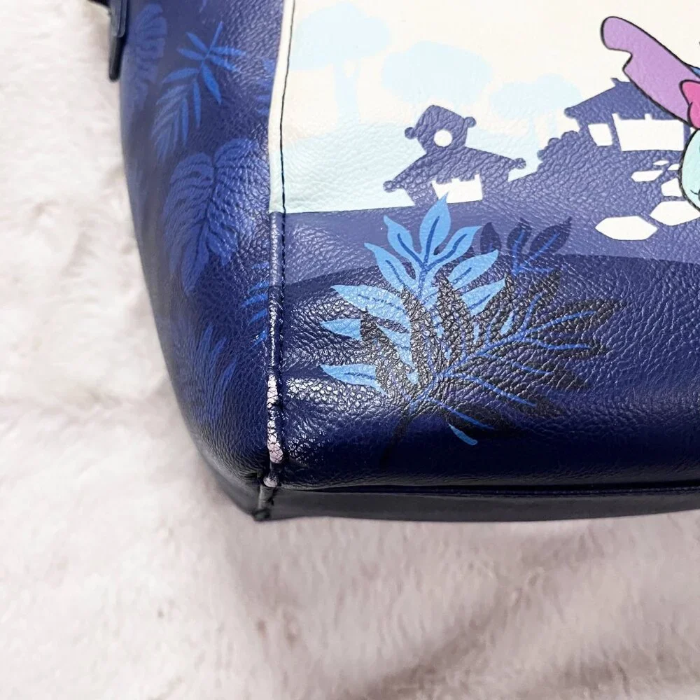 Loungefly Disney Lilo‎ And Stitch Dark Blue Satchel Bag